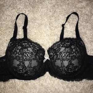 victoria secret black lace bra 38B